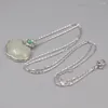 Chains Natural Jade Cloud Pendant 925 Sterling Silver Chain Necklace Certificate