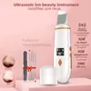 Appareils de soins du visage Nettoyeur à ultrasons Épurateur de visage Masseur ionique Ems pour le visage Peeling Microcourants de levage pour les soins de la peau Spatule 230808