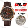 BLS V2 Premier B01 ETA A7750 Automatyczny chronograf męski zegarek 42 Rose Gold Brown Dial Skórzanie stulecie RB01181A1Q1x1 Super Edition RELOJ HOMBRE Puretime J10