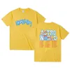 メンズTシャツ21SSアップトピアTシャツ男性ヴィンテージハイプホップコットンストリートウェア特大のティートップサボテンライトニングブラウンジャック230807