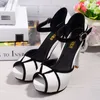 Dress Shoes Summer Hollow Buckle Women's European American Fight Color Fish Mouth Fine with High Heels Fashion Classic Banquet Female 230807