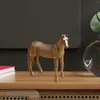 Dekoracje ogrodowe Ręcznie malowane stałe statuy koni rzemieślnicze rzeźby dla zwierząt do biurowca biurka domowego