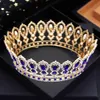 Wedding Hair Jewelry Pink Colors Royal Queen Wedding Crown for Bride Tiaras Bridal Diadem Round Princess Circle Hair Jewelry Accessories 230808