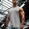 Regatas masculinas, roupas esportivas casuais para musculação, roupas masculinas para malhar na academia, fitness, sem mangas, costas em Y, colete muscular de secagem rápida