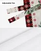 Cortina Navidad Eucalipto Bayas Robin Ventana Sala de estar Gabinete de cocina Tie-up Valance Rod Pocket