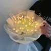 Nieuwigheden LED Tulp Boeket Nachtlampje DIY Simulatie Bloem Sfeer Bureaulamp Romantisch Nachtkastje Bloem Lamp Cadeau Cafe Thuis Kamer Decor 230808