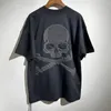 Men's T Shirts High Street Top Quality Vintage Skull Print Oversized T-shirt Graphic Y2k Streetwear Tees Clothing Woman Clothes