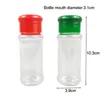 Storage Bottles 10/20Pcs 100ml Spice Salt Pepper Shakers Seasoning Jar Plastic Organizer Suger Can Condiment Bottle Kitchen