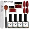 Nagelglitter möte över 816 st dopppulver kit pastell doppstarteruppsättning för franska naglar konstdekorationer manikyr 230808