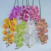 Dekorative Blumen, 7–9 Köpfe, Simulationsblume, künstlicher Schmetterling, Orchidee, 3D-Druck, für Zuhause, Hochzeit, Party, Weihnachten, nordisches Dekor, Mittelstücke