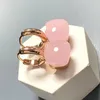 Orecchini pendenti 10,6 mm Nudo per donna Regalo di gioielli di moda con colori rosa di cristallo rosa di alta qualità