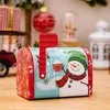 Рождественский декоративный предмет Santa Mailbox Metal Gift Box Candy Container Holder и украшение для девочек L230620