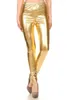 Leggings da donna Donna Pantaloni elasticizzati colorati metallizzati sexy effetto liquido Costumi Taglie forti Cosplay Elastico in vita
