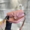 Designer Soft Mini Tabby Shoulder Bags Chain Clutch Crossbody Women Handle Handbags Leather Tabby Pillow Crossbody Baguette Female Bag