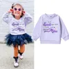 Camisetas FOCUSNORM 0 5Y Autunm Kids Girls Lovely Sweatshirt T Shirts Cartoon Letter Print Manga Longa Pullover Outwear 230808