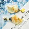 Dangle Oorbellen Natuurlijke Grote Schelp Voor Vrouwen Onregelmatige Vintage Zee Stijl Geometrische Oorbel Boheemse Sieraden Bruiloft Trendy