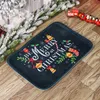 Tapis de porte de Noël Père Noël Tapis d'extérieur Se marier Décorations de Noël pour la maison 2023 Ornement de Noël Cadeaux Nouvel An 2024 L230620