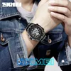 Skmei Watch Men Dual Time Fashion Luminous Digital T nadgarstka alarm Chrono Wodoodporne zegarki sportowe ze stali nierdzewnej 1499