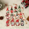 Wooden Christmas Tree Hanging Merry Christmas Decoration for Home Cristmas 2023 Xmas Ornaments Navidad Gifts Happy New Year L230620