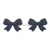 Stud Earrings Candy Color Small Bow Knot Cute Girly Style For Women Drop Delivery Jewelry Dhgarden Dhauk