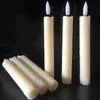 Candele 3D Wick 16CM Candeliere a led senza fiamma Flickering Taper Light Window Telecomandato wTimer functionWarm 230808