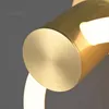 Wall Lamp Modern Brass LED Lights Acrylic Ring Bedside Sconce Aisle Corridor Stairs Foyer 3 Color Temperature Dimming