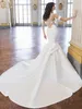 Bridal Robe For Wedding New Arrival 2023 Mermaid Wedding Dresses Off Shoulder Sweep Train Backless Garden Beach Bridal Gowns Lace Appliques Vestidos De Novia