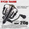 Moulinets Baitcasting RYOBI RANMI HE Spinning Reels Saltwater Freshwater Ultralight Metal Frame Ultra Smooth and Tough 5.2 1 High Speed 230807