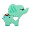 Anneaux de dentition en Silicone de qualité alimentaire bricolage Animal éléphant bébé anneau de dentition bébé bébé breloques en Silicone enfants cadeau de dentition enfant en bas âge ToysZZ