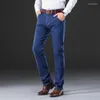 Męskie dżinsy 2023 Dżinsowe dżinsy męskie Slim Fit Plus Size Big and Tall Men Pants 42 44 46