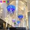 groothandel Grote Opblaasbare LED Decoratie Hangende Kwallen Ballon voor Party nachtclub bruiloft podium