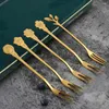 Dinnerware Sets 10 Pcs Forks Cake Fruit Stainless Steel Flatware Multi-function Appetizer Dessert Toddler