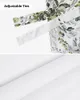 Curtain Watercolor Green Leaves Window Living Room Kitchen Cabinet Tie-up Valance Rod Pocket