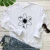 Kvinnors hoodies roliga honungsbi tryck tröjor söta unisex långärmad keeper grafiska tröjor vetenskap bin bomullsweatshirt