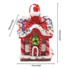 PVC Clay Gingerbread House Resin Hanging Ornament for Christmas Party L230620