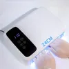 LED / UV -gel nagellack härdningsljus, nageltorklampa, härdningsanordning med automatisk infraröd sensor och LCD -skärm för manikyrpedikyrhem och salong nagelkonstverktyg