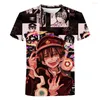 Męskie koszulki toaleta związane z T-shirty hanako kun anime manga 3D print streetwear kobiety mody mody oversize koszulka harajuku dla dzieci topy dla dzieci