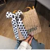 Cordão 2023 Verão Novo Cachecol Decoração Bolsa Balde Moda Coreana PP Tecido Bolsa Feminina Bolsa Bolsa de Ombro elegantesbolsas de mãoloja