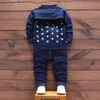 Zestawy odzieży kurtka bawełniana koszulka T -Koszulka 3PCS Suit Suit Spring Autumn Baby Boys Girl