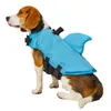Hundkläder Shark Life Jacket Enhanced Buoyancy Small Dogs Swimming Clothes Safety Vest med handtag för medium stor surfing 230807