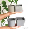 Jardinières Pots cetakan plster kotak penyimpanan bricolage cetakan pot tanaman sukulen résine cetakan pot beton pot bunga