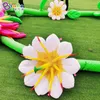 Brinquedos de cadeia de flores infláveis decorativas expressas gratuitas, decoração de plantas de inflação esportiva para adereços de festa de eventos ao ar livre