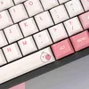 Komplettes mechanisches Tastatur- und Tastenkappen-Set mit 136 Tasten, wunderschönen Mustern im Pink Rabbit-Design und PBT-OEM-Sublimation 68/98 HKD230808
