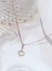 Mode 925 Sterling Silber Langlebigkeit Schloss chinesischen Stil Halskette, V Gold hohe Version Ping ein Schloss Schlüsselbein Kettengürtel AAAAA
