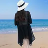 女性のトレンチコートヒョウ柄の日焼け止め衣類薄いウインドブレーカーショールズ夏のアイスシルクイレグラーの長袖コートオープンステッチ