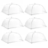 Ensembles de vaisselle en maille couvre les protecteurs de filet de tente pour les fêtes en plein air (6 pièces de grande taille)