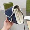 Designer - Koeienhuid Lederen Ketentas Luxe Dames Strepen Bakken Tas Dames Handtas Mode Handtassen Messenger Schoudertassen Klein Vierkant