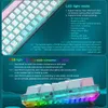 USB E-YOOSO Z11T przewodowa mechical Gaming Keyboard Blue Red Switch 61 Klawisze Brazylijski Portugalski dla laptopa komputerowego HKD230808