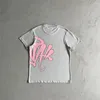 Herrspårssuits Syna World T -shirt kort set - grå / rosa högkvalitativa EU -storlekar xs -xxl d3