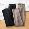 Pantaloni da donna Harem di lana per pantaloni a vita alta autunno inverno da donna Thice Warm Pencil Abito casual coreano 2023 230808